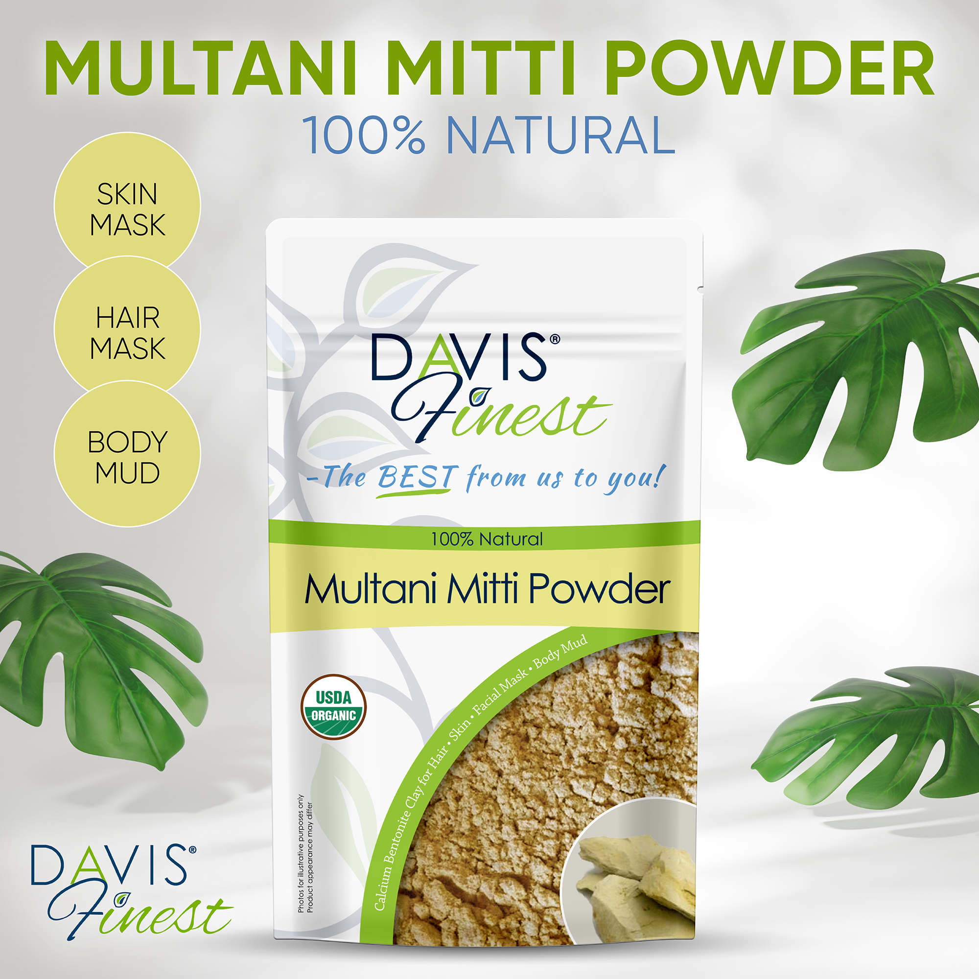 Multani Mitti Powder (Indian Healing Clay)