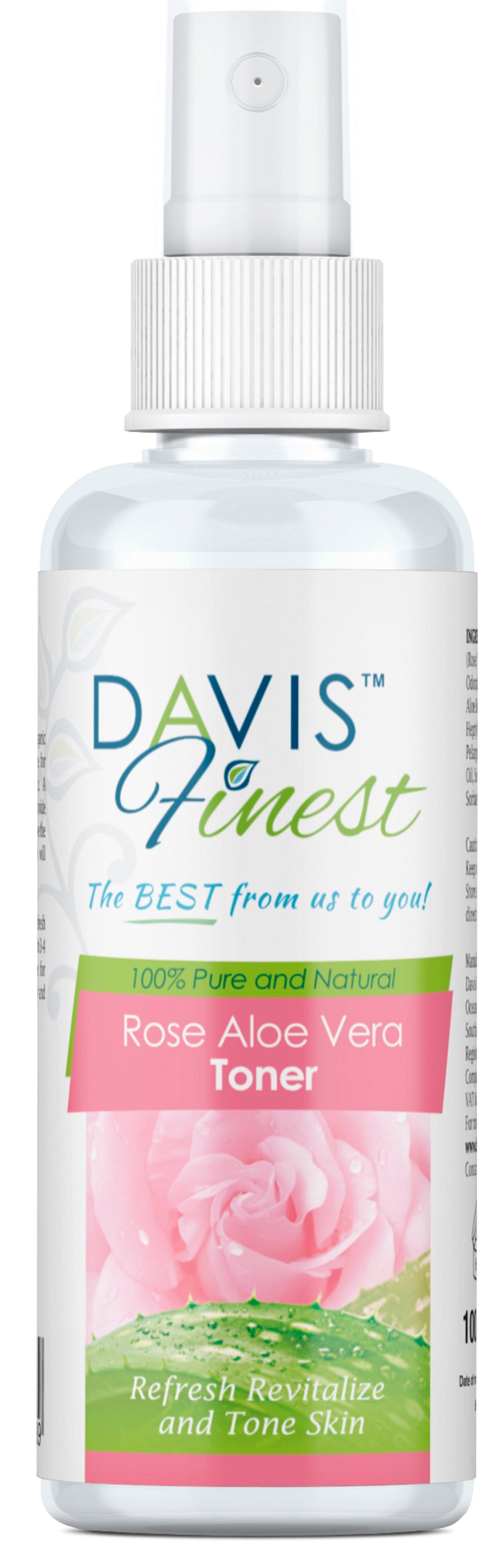 Rose Aloe Vera Toner davisfinest.com